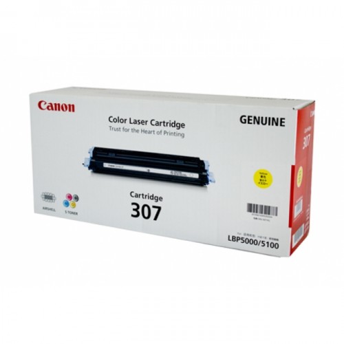 Original Genuine Canon Cartridge 307 Yellow for LBP5000 LBP5100