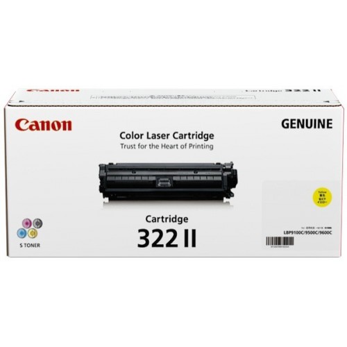 Original Genuine Canon Cartridge 322 II (Yellow) for LBP9100cdn