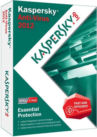 Kaspersky Antivirus 2012, 5 Users, 1 Year License