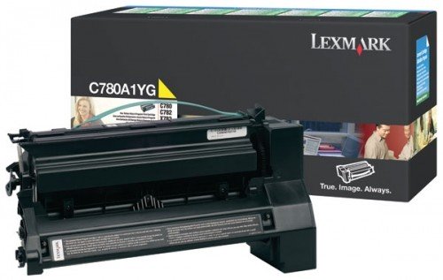 Original Genuine Lexmark C780A1YG Yellow   Standard Capacity Printer Toner Cartridge