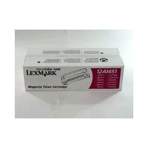Original Genuine LEXMARK OPTRA 1200 MAGENTA TONER   12A1451