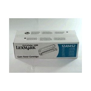 Original Genuine LEXMARK OPTRA 1200 CYAN TONER   12A1452