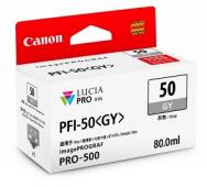 Original Canon Ink PFi50GY Gray Ink for Pro 500
